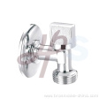 Brass angle type valve with plated chrome